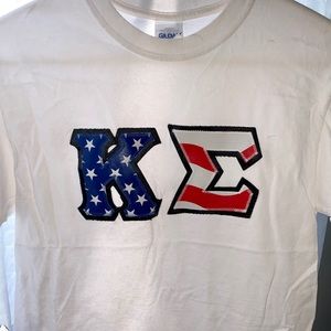 American Flag | Kappa Sigma Block Letter T-Shirt